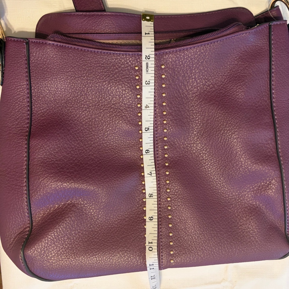 Montana West Elegant Plum Purple Shoulder Bag - Picture 6 of 10